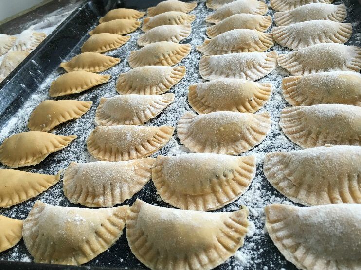 rica y sabrosa pasta rellena