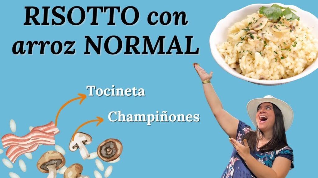 risotto con arroz normal