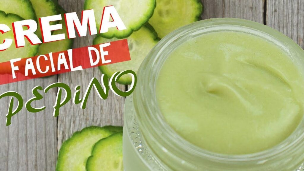 rostro con crema de pepino