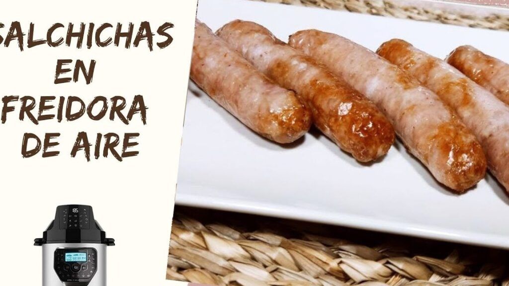 salchichas en freidora de aire