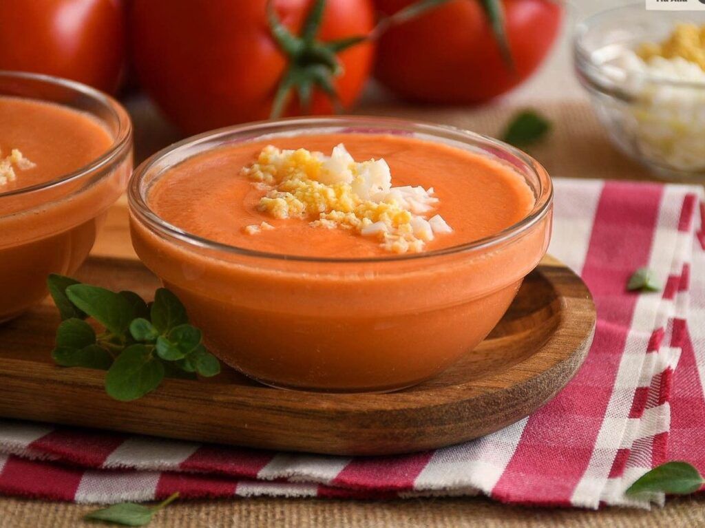 salmorejo sin pan con zanahoria