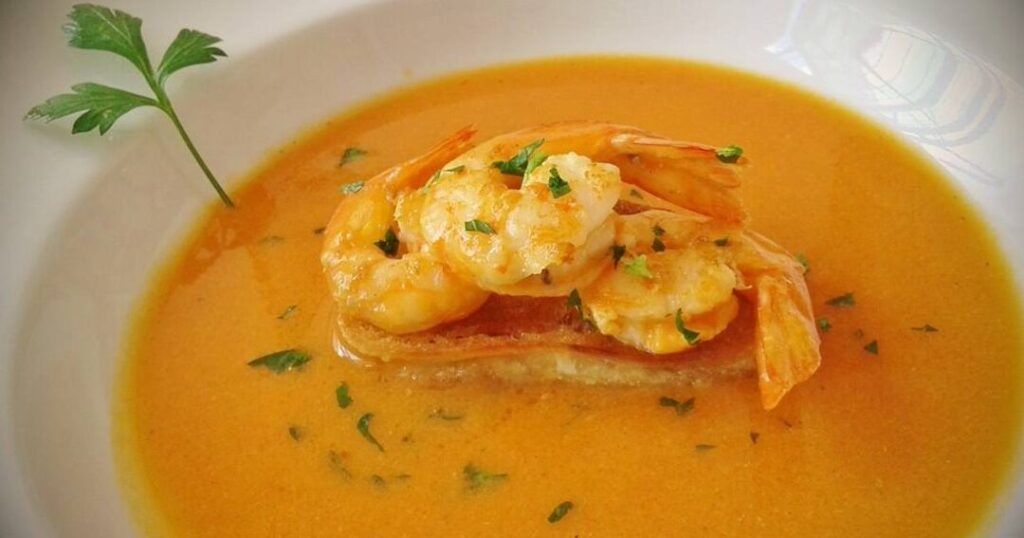 salsa americana con gambas