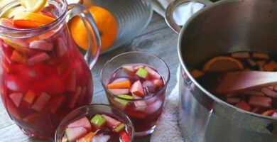 sangria refrescante y apetitosa