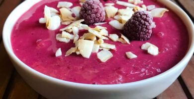smoothie con fruta congelada