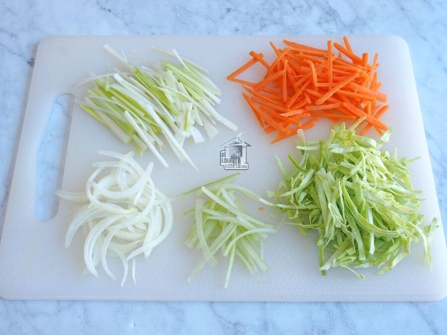 sopa juliana paso a paso
