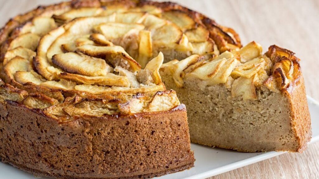 tarta de manzana saludable