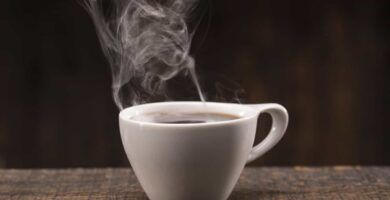 taza de cafe recien hecho