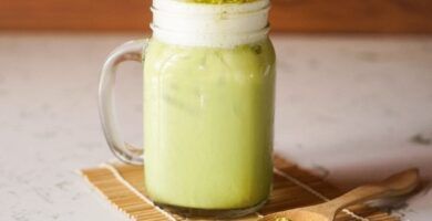 te matcha con leche frio