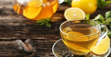 te verde con jengibre y limon
