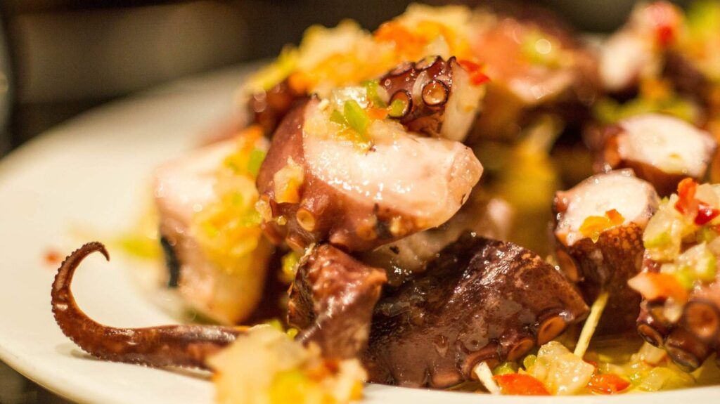 una deliciosa salsa para pulpo