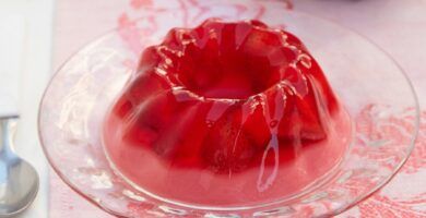una porcion de gelatina