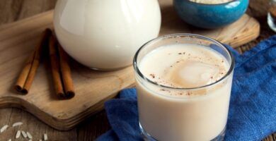vaso de horchata