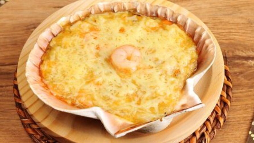 vieiras rellenas de marisco
